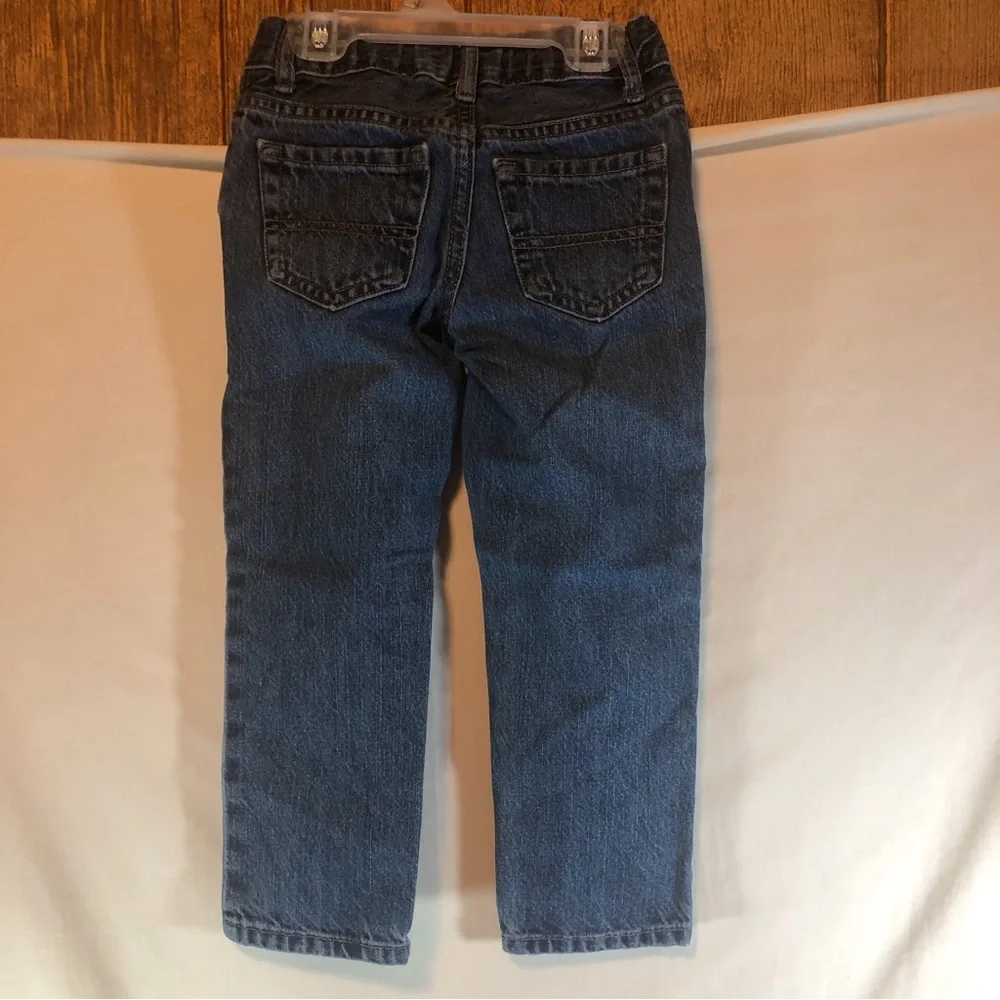 Place straight leg boys blue Jeans w/ expander’s (2 pair) size 4
